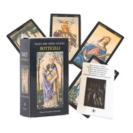 12X7CM Tarot Card with Paper Guide Book Original Size Botticelli 78 Cards Oracle Deck Divination English Spanish Board Game Home