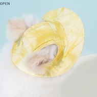 [OP] Cat Hat Dog Sun Hat Ear-Exposing Head Cover Pet Fisherman Hat Head Accessory SG