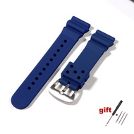 20mm 22mm Watch Band for Seiko Prospex SRP777J1 Waterproof Diving Silicone Bracelet for Seiko No.5 S