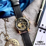 [Original] Balmer 7935G GP-4 Chronograph Sapphire Men's Watch with Black Dial and Black Genuine Leat