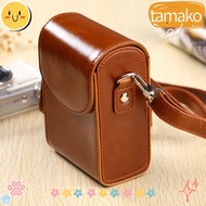 TAMAKO Camera , Leather Shockproof Storage Bag, Portable Waterproof Adjustable Strap Photography Pou