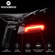 ROCKBROS Bike Tail Light USB Rechargeable Wireless Waterproof MTB Safety Intelligent Remote Control