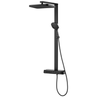 COTTO CT5104W ก๊อกผสมยืนอาบน้ำพร้อมวาล์วควบคุมอุณหภูมิ ฝักบัวสายอ่อน 3 ฟังก์ชั่น รุ่น เบรนต้า