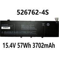 526762-4S 15.4V 57Wh 3702mAh Laptop Battery For RTDPART 526762 4ICP6/67/62
