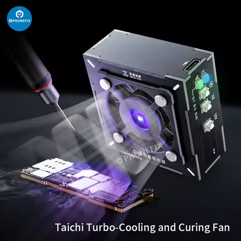 Qianli MEGA-IDEA 3 in 1 Taichi Turbo-Cooling and Curing Fan OSS UV Curing Fan Fast Cooling and UV Cu