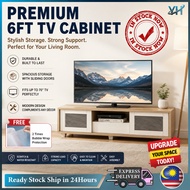 6 Feet Rak Tv Cabinet Storage Kabinet Tv Rack Almari Tv Console Table Furniture TV Kabinet TV Drawer