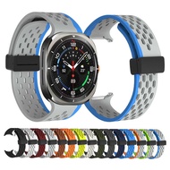 Suitable for Samsung watch7 Ultra Strap Magnetic Hole Type Silicone Strap watch7 Ultra