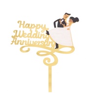 Anniversary Cake Topper/Couple Design/Cake Topper/Anniversary Cake/Decoration