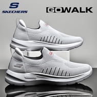Skechers_ GO WALK HYPER BURST ใหม่ รองเท้าวิ่งลําลอง ผ้าตาข่าย ระบายอากาศ เบาพิเศษ ดูดซับแรงกระแทก สําหรับผู้ชาย