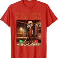 Tung Tung Tung Sahur Is Calling Funny Meme T-shirt Men Women Soft and Comfortable Cotton Top S-5XL