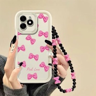 Sweet Rose bow Bracelet Casing for Redmi NOTE 8 PRO 9 10 10X 10S 10 PRO MAX 11 11S 11 PRO 12 PRO 10C