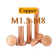 Copper countersunk head rivets GB869 percussion type flat head flat cone head solid rivets Copper d 