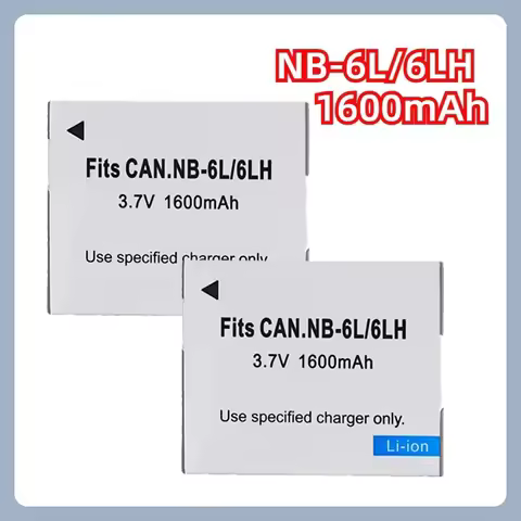 NB-6L 1600mAh 3.7V Li-ion Battery Rechargeable Battery for Canon Powershot SX700 S120 S110 SX170 IS 