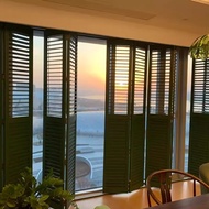 Customizable Solid Wood Shutter Doors and Windows Wardrobe Doors Double Doors Living Room Study Bedr