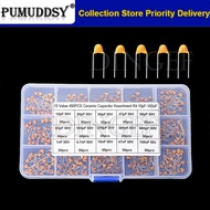 450PCS Monolithic Ceramic Capacitor Kits 10pF - 100NF 50V 10PF 30PF 47PF 56PF 68PF 100PF 200PF 300PF