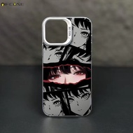 For IQOO Neo 10 9 9S Pro Plus 8 7 6 SE 5 5s 5G 4G Phone Case Anime Comic Red Eyes Girl Girls Cute Ca