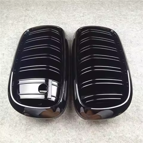 2014-2018 Front Kidney Grill With Night vision For X5 F15 X6 F16 X5M F85 X6M F86 Glossy Black Racing