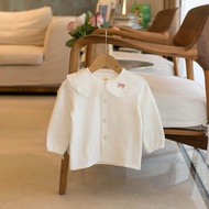 KEMEJA Ribbon White Top/ Girls Top/ Girls Top/ Girls White Shirt