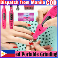 （Spot COD）Portable Nail Drill Machine File Grinder Grooming Kit Callus Remover Set Nail Buffer Polisher Nail Grinder For Nails Low Noise