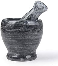 CS-YMQ Mortar &amp; Pestle Natural Marble Stone Grinder for Spices,Seasonings mortar&amp;pestle (Color : As picture, Size : -)