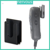 NERV CB Mic Holder Mobile Radio Microphone Hang-Up Clip for Car Radio Walkie-Talkie Metal Hook Stick
