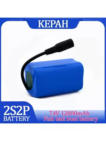2024 New Remote Control Fish Bait Boat Battery, 7.4 V, 12800 mAh, T1882011-5, T888, V007, H18, C1818