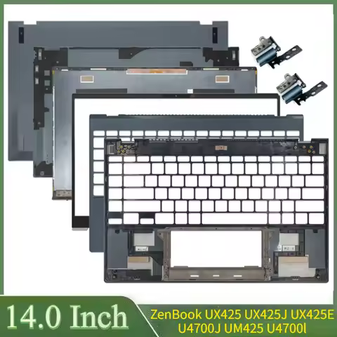 14"Green For ZenBook UX425 UX425J UX425E U4700J UM425 U4700l LCD Back Cover Front Bezel Hinges Palmr