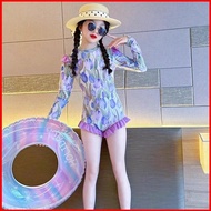 GC1 Girls Floral Print Swimsuit With Hat And Comfortable And Stylish Summer Essentials Swimsuit GC1