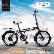 DEEPAVALI FOLDING BIKE 20” CANDY WITH DISC BRKE