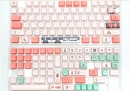 140 Keys Anime Theme PBT Keycaps Cute XDA Profile Keycaps for Mechanical keyboard Personalization Su