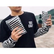 Hand hijab cuff rubber striped cuff/ long rubber cuff/ striped hand sock/