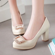 Rhinestone Wedding Heels Size 32-43