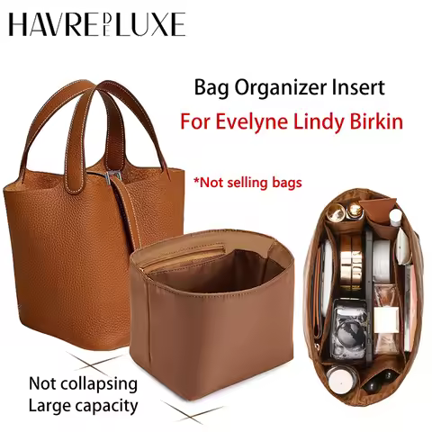 Nylon Bag Organizer Insert For Evelyne Lindy Birkin Waterproof Durable Bag Support Storage Inner Mod