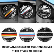 Carbon Fibre Sticker for Car Fuel Tank Cover Tricolour Sticker Decoration For BMW E90 E60 E46 E39 F3