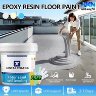1000g Epoxy Resin Floor Paint For Rough Cement Tile Garage Workshop Anti Slip 3 In 1 Epoxy Floor Pai