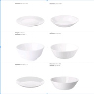 OFTAST • Plates • Bowls • White only • Ships in 48hrs