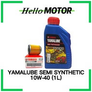 YAMALUBE YAMAHA OIL SEMI SYNTHETIC 10W-40 10W40 1L Y15 LC135 SRL110 SRL115 EX5 DREAM WAVE125 DASH FU