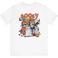 Retro Booey Halloween Bluey Spooky T Shirt Unisex Short Sleeve Shirt