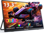 XAITH UCKY portable monitor จอภาพแบบพกพา13.3 "OLED 1080P 100% DCI-P3 1MS 100000:1 USB C ปลั๊กเล่นที่