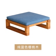 Stool รูปทรงสี่เหลี่ยมเล็ก ไม้เนื้อแข็ง ลายไม้ธรรมชาติ ไม่ต้องประกอบ รุ่น YUANYE ของตกแต่งบ้านสไตล์ญ