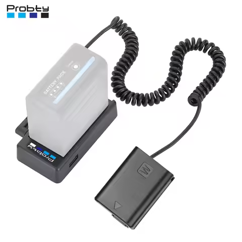 NP-FW50 Dummy Battery with NP-F Battery Adapter Plate For Sony ZV-E10 A7M2 A7II A7S A7R A7RII A6000