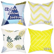 Embie Cushion - Motif Sofa Cushion Cover / Cushion Cover, Size 40 x 40 cm, It's All About Yellow