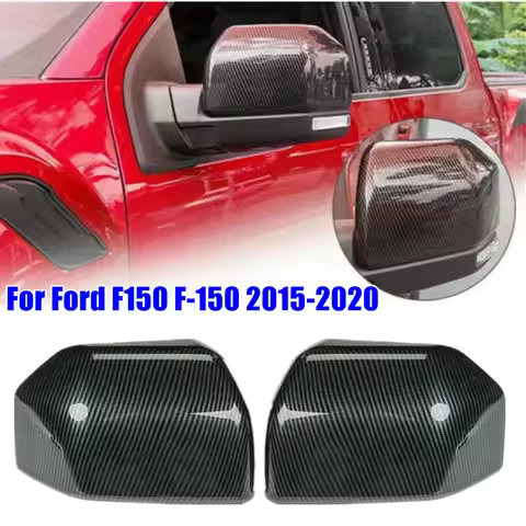 For Ford F150 2015 2016 2017 2018 2019 2020 Raptor ABS Car Side Mirror Cover Wing Cap Exterior Door 