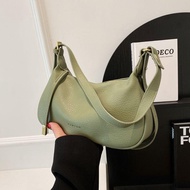 🏷️Anxin Store🏷️Soft Leather Retro Dumpling Bag Women New Style Trendy French Niche Fashion Texture U