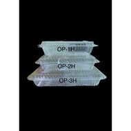 OPS CONTAINER PLASTIC 1H / 2H / 3H [100pcs] - BEKAS KUIH / MAKANAN