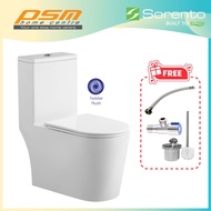 Sorento Ceramic Material One Piece Design Tornado Washdown Flushing System Toilet Bowl WC SRTWC8354-