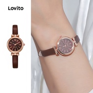 Lovito Casual Simple Quartz Watch LFA111268 Lovito  Jam Tangan Kuarza Kasual Ringkas LFA111268