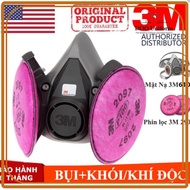 3M 6200 mask + 2097 filter protects against viruses, bacteria, and dust
