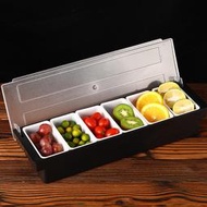 水果盒保鮮盒調味盒酒吧裝飾盒三格四格五格六格調料盒吧臺用具