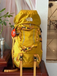 全新The North Face北面35L+5L登山包   黃色 容量35升+5L 帶防雨罩 背負系統貼身承重 透氣唔焗熱